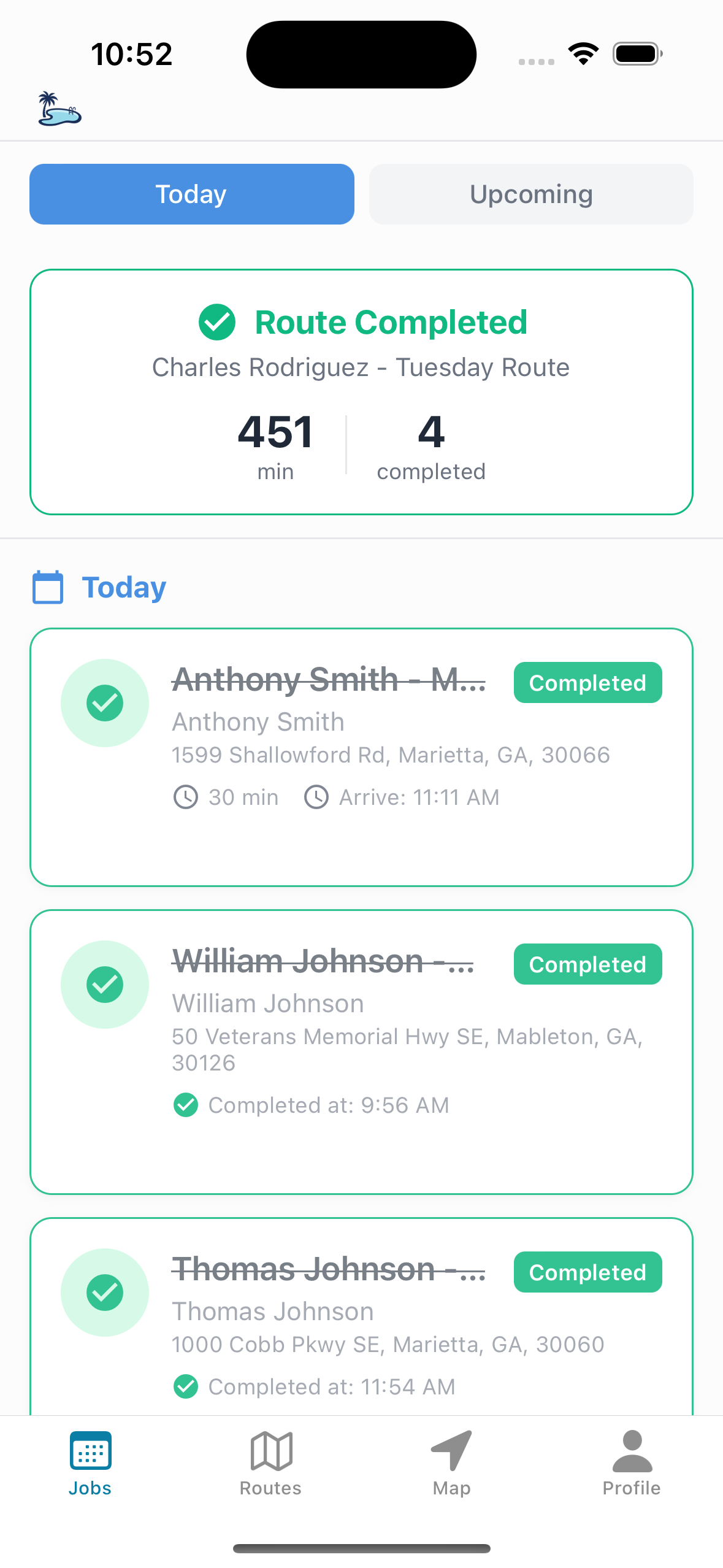 Pool Founder Mobile App - Job Detail